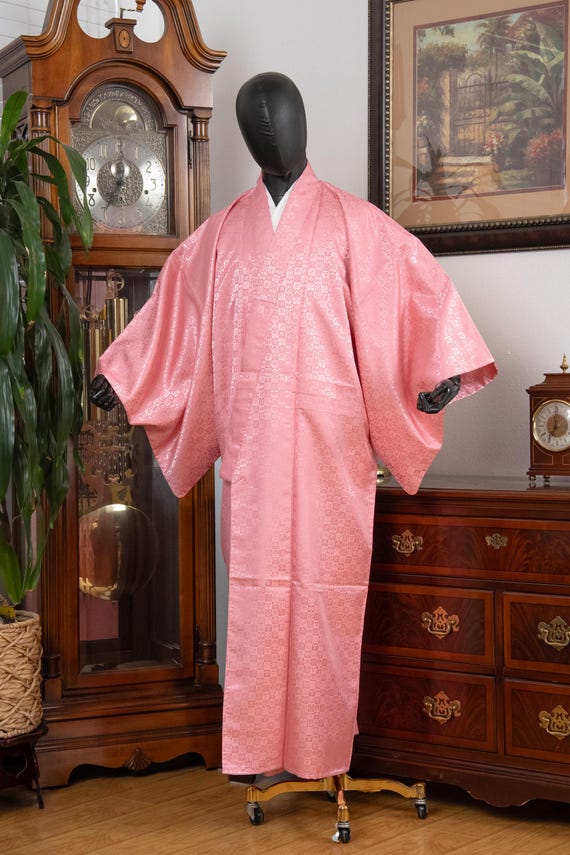 DEAR VANILLA Authentic Vintage Traditional Men's Kimono Japanese Robe Gown Samurai Made in Japan MKM-0180