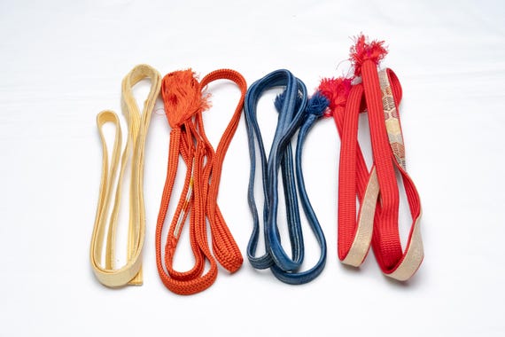 DEAR VANILLA Japanese Kimono Obijime Cord Set For Women's Kimono Silk Obi Belt Fastener Accessory Rope Made in Japan Genuine OC-0218