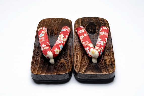 Dear Vanilla Authentic Japanese Vintage Yukata Kimono Geta Wood Sandals 27cm US Size 10 SD-0327
