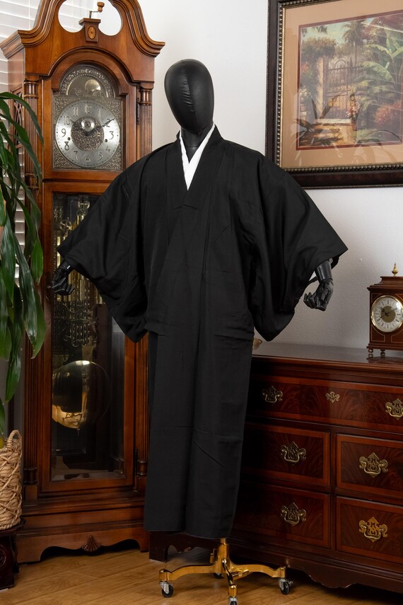 DEAR VANILLA Authentic Vintage Traditional Men's Kimono Japanese Robe Gown Samurai Made in Japan MKM-0187