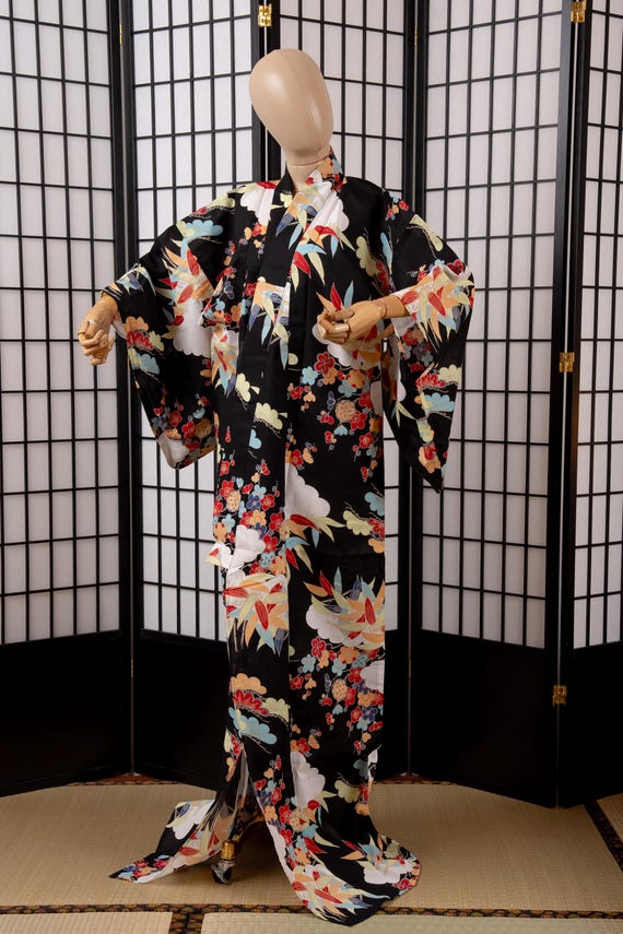 DEAR VANILLA Traditional Japanese Yukata Kimono for Women Summer Matsuri Cotton Robe Dress YKT-0057