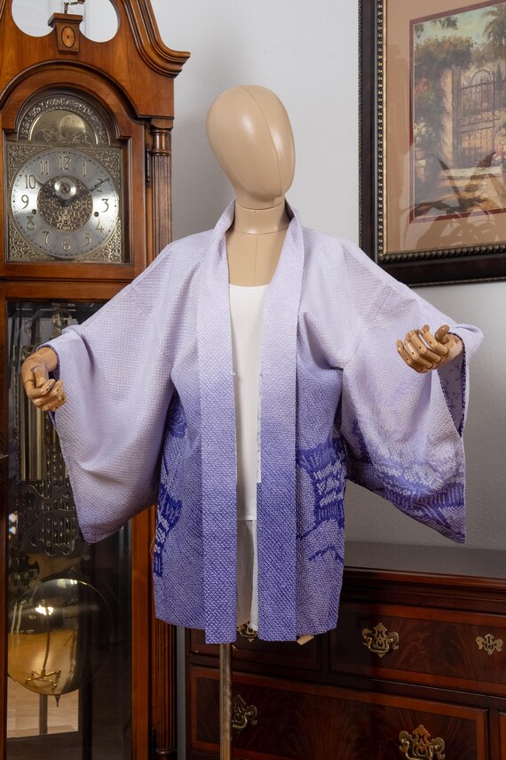 DEAR VANILLA Authentic Japanese Haori for Women Traditional Kimono Jacket Vintage Made in Japan HA-0413