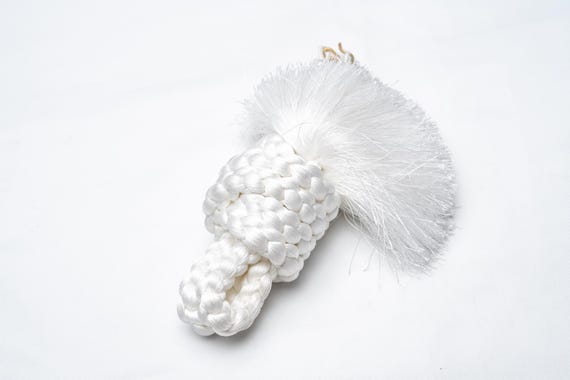 DEAR VANILLA Authentic Vintage Japanese Men's Kimono Haorihimo Haori Tie Tassle with Hooks Made in Japan MHC-0109