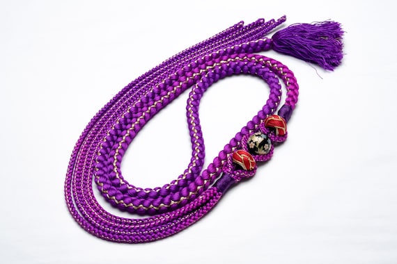DEAR VANILLA Japanese Ornament Obijime Cord for Furisode Kimono Silk Obi Belt Fastener Accessory Rope Made in Japan OCF-0088