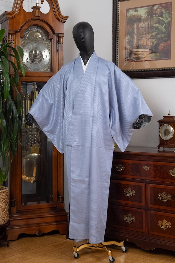 DEAR VANILLA Authentic Vintage Traditional Men's Kimono Japanese Robe Gown Samurai Made in Japan MKM-0176
