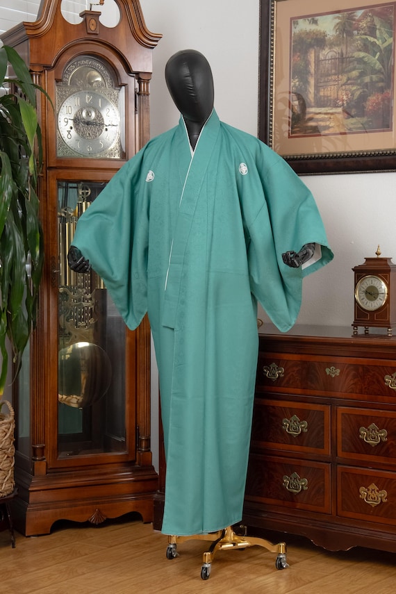 DEAR VANILLA Authentic Vintage Traditional Men's Kimono Japanese Robe Gown Samurai Made in Japan MKM-0202