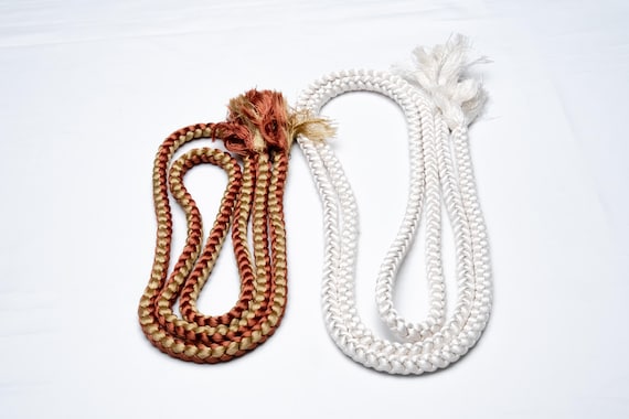 DEAR VANILLA Japanese Kimono Obijime Cord Set For Furisode Kimono Silk Obi Belt Fastener Accessory Rope Made in Japan Genuine OC-0253