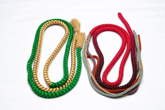 DEAR VANILLA Japanese Kimono Obijime Cord Set For Furisode Kimono Silk Obi Belt Fastener Accessory Rope Made in Japan Genuine OC-0289