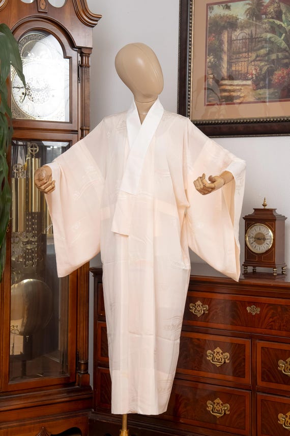 DEAR VANILLA Authentic Traditional Japanese Juban Undergown for Women's Kimono Vintage Robe Genuine Made in Japan JU-0314