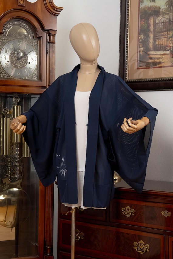 DEAR VANILLA Authentic Japanese Haori for Women Traditional Kimono Jacket Vintage Made in Japan HA-0455