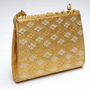 QUERIDA VAINILLA Auténtico bolso de mano japonés con esmalte de kimono, vintage, hecho en Japón PU-0343