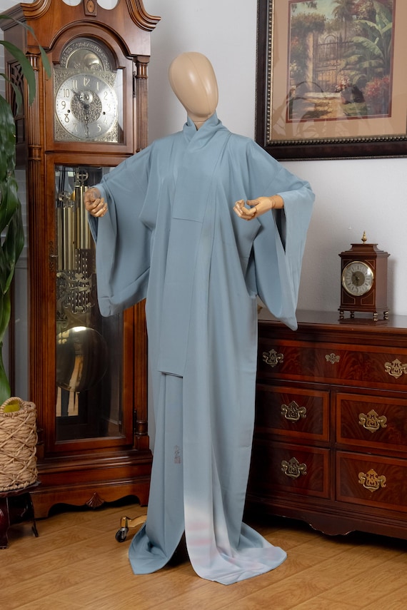 DEAR VANILLA Authentic Traditional Japanese Iromuji Kimono for Women Vintage Robe Made in Japan Genuine Original KMI-0174