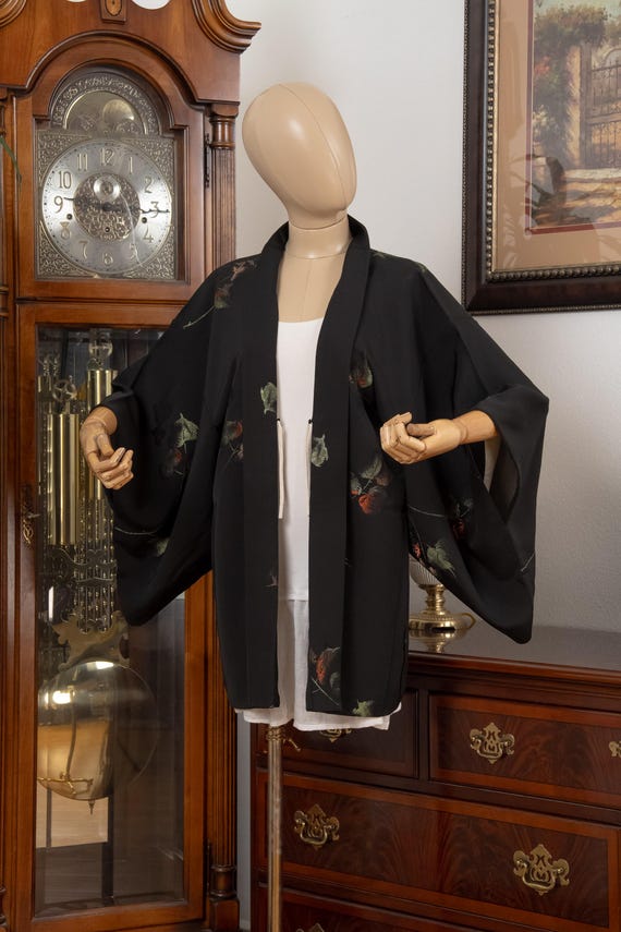 DEAR VANILLA Authentic Japanese Haori for Women Traditional Kimono Jacket Vintage Made in Japan HA-0433