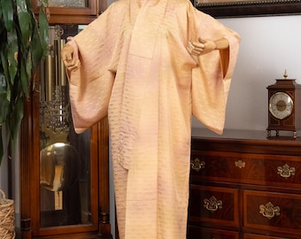 DEAR VANILLA Authentic Traditional Japanese Iromuji Kimono for Women Vintage Robe Made in Japan Original KMI-0146