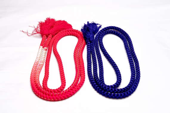 DEAR VANILLA Japanese Kimono Obijime Cord Set For Furisode Kimono Silk Obi Belt Fastener Accessory Rope Made in Japan Genuine OC-0275