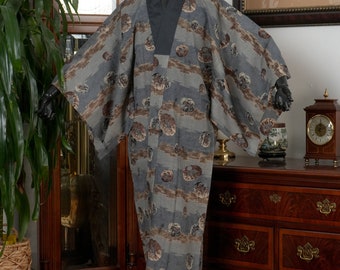 DEAR VANILLA Authentic Vintage Men's Kimono Juban Traditional Japanese Undergown Robe Made in Japan MJU-0128