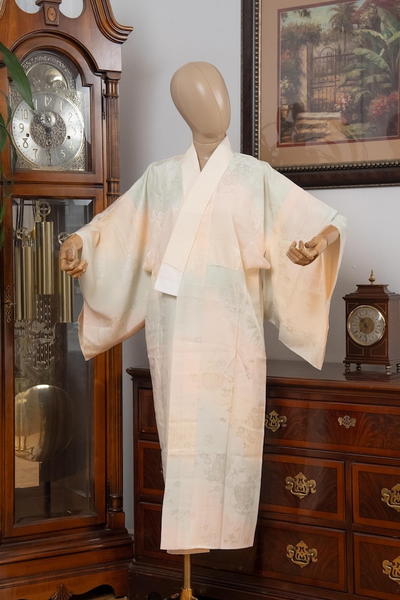 DEAR VANILLA Authentic Traditional Japanese Juban Undergown for Women's Kimono Vintage Robe Genuine Made in Japan JU-0297