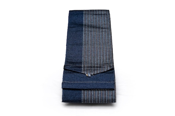 DEAR VANILLA Authentic Japanese Men's Kimono Kaku Obi Vintage Samurai Obi Sash Belt Made in Japan Genuine Original MOB-0368