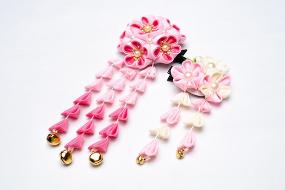 DEAR VANILLA Japanese Kimono Hair Decoration Hand Craft Tsumamizaiku Kamikazari KZR-0007