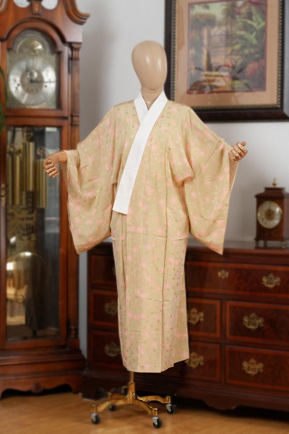 DEAR VANILLA Authentic Traditional Japanese Juban Undergown for Women's Kimono Vintage Robe Genuine Made in Japan JU-0217