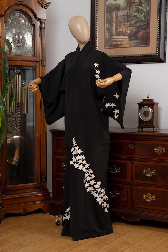 DEAR VANILLA Authentic Traditional Japanese Homongi Kimono for Women Vintage Silk Robe Made in Japan KMH-0145