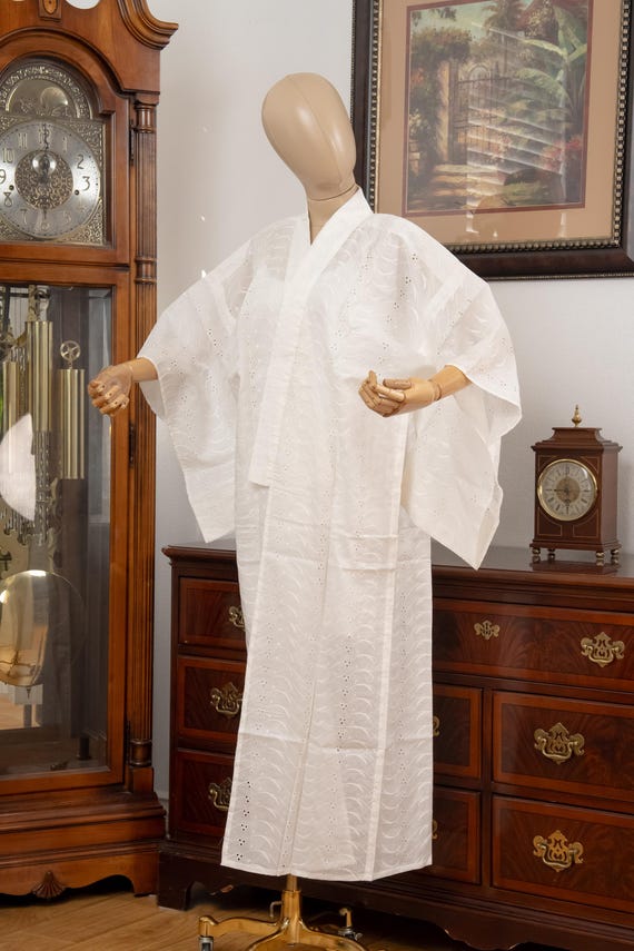 DEAR VANILLA Authentic Traditional Japanese Juban Undergown for Women's Kimono Vintage Robe Genuine Made in Japan JU-0332