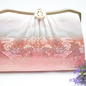 DEAR VANILLA Authentic Japanese Kimono Purse Vintage Handbag Made in Japan PU-0204