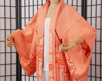 DEAR VANILLA Authentic Japanese Haori for Women Traditional Kimono Jacket Vintage Made in Japan HA-0472