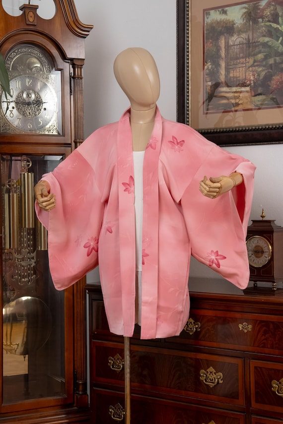 DEAR VANILLA Authentic Japanese Haori for Women Traditional Kimono Jacket Vintage Made in Japan HA-0464
