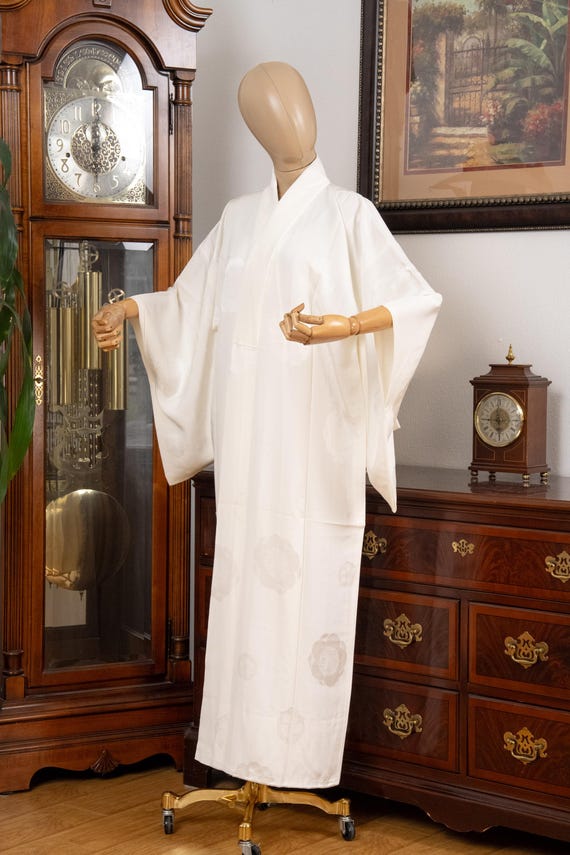 DEAR VANILLA Authentic Traditional Japanese Juban Undergown for Women's Kimono Vintage Robe Genuine Made in Japan JU-0327