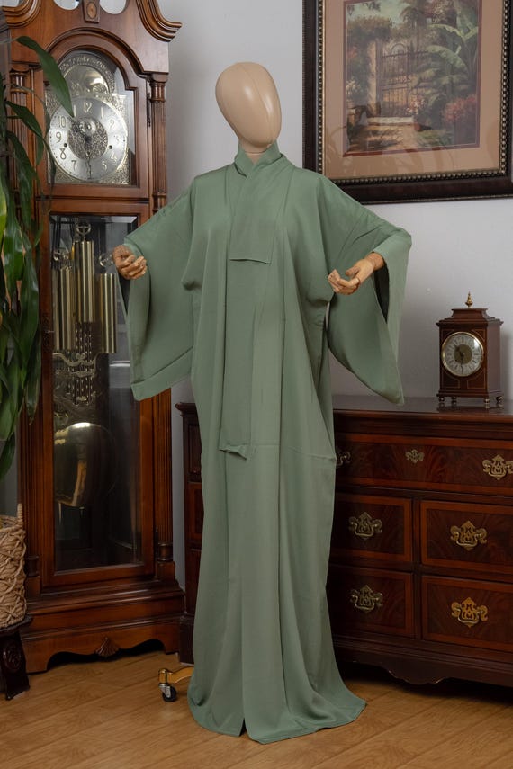 DEAR VANILLA Authentic Traditional Japanese Tango Chirimen Silk Iromuji Kimono for Women Vintage Robe Made in Japan KMC-0095