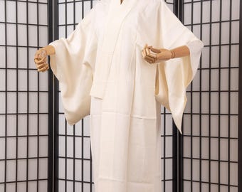 DEAR VANILLA Authentic Traditional Japanese Juban Undergown for Women's Kimono Vintage Robe Genuine Made in Japan JU-0319