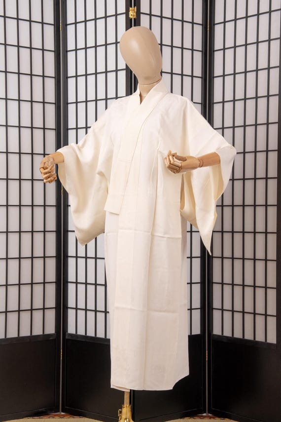 DEAR VANILLA Authentic Traditional Japanese Juban Undergown for Women's Kimono Vintage Robe Genuine Made in Japan JU-0319