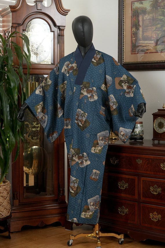 DEAR VANILLA Authentic Vintage Men's Kimono Juban 