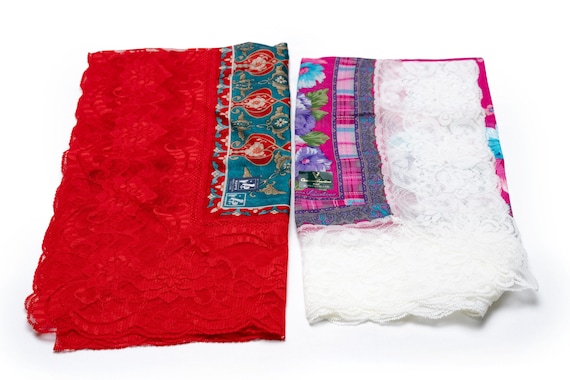 DEAR VANILLA Japanese Kimono Handkerchief Set for Women Japan Authentic Vintage HK-0067