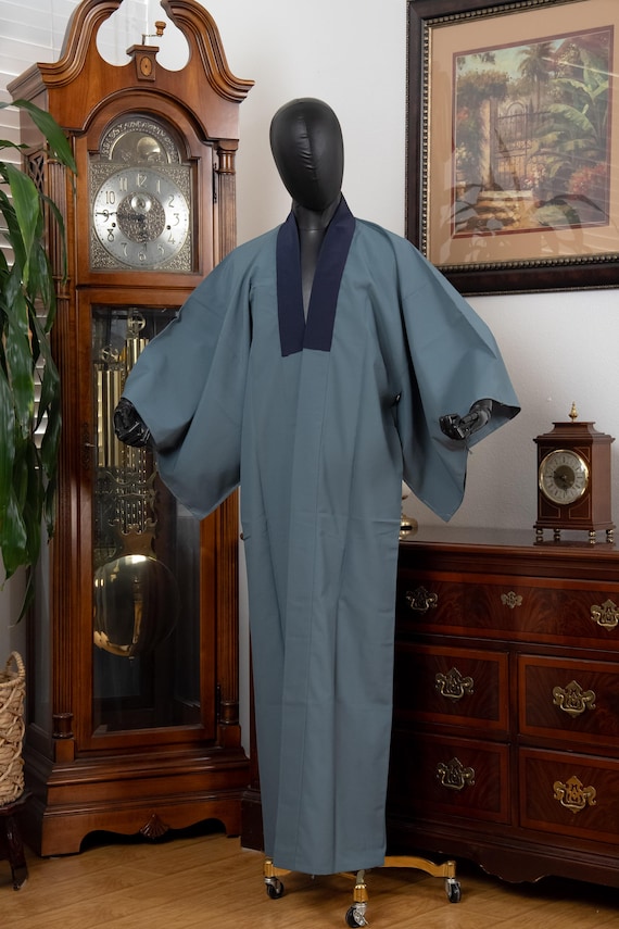 DEAR VANILLA Authentic Vintage Men's Kimono Juban Traditional Japanese Undergown Robe Made in Japan Original MJU-0202