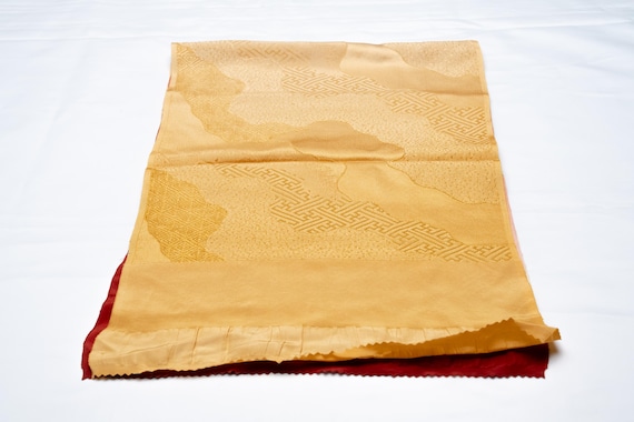 DEAR VANILLA Japanese Kimono Silk Rinzu/Chirimen Obiage Women's Obi Belt Obimakura Fastener Accessory OBA-0154