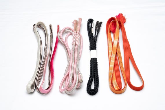 DEAR VANILLA Japanese Kimono Obijime Cord Set For Women's Kimono Silk Obi Belt Fastener Accessory Rope Made in Japan Genuine OC-0220