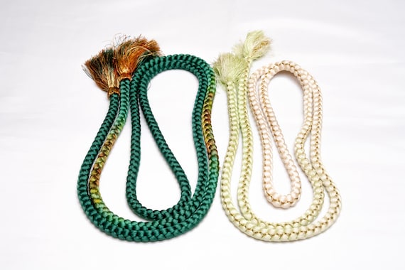 DEAR VANILLA Japanese Kimono Obijime Cord Set For Furisode Kimono Silk Obi Belt Fastener Accessory Rope Made in Japan Genuine OC-0277