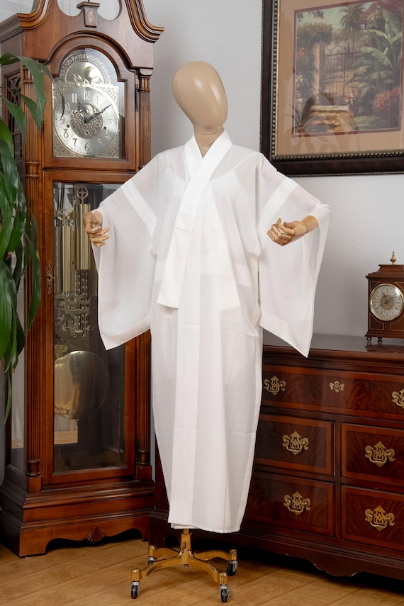 DEAR VANILLA Authentic Traditional Japanese Juban Undergown for Women's Kimono Vintage Robe Genuine Made in Japan JU-0307
