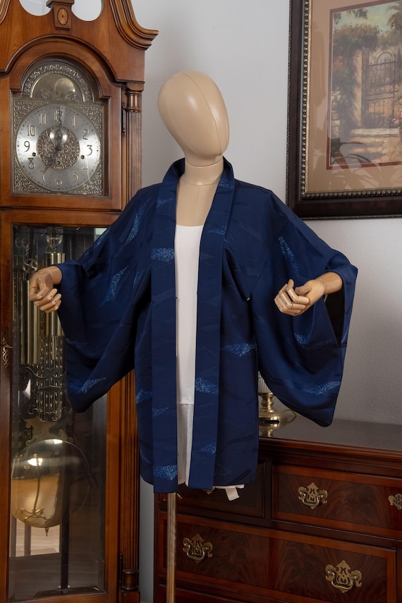 DEAR VANILLA Authentic Japanese Haori for Women Traditional Kimono Jacket Vintage Made in Japan HA-0404
