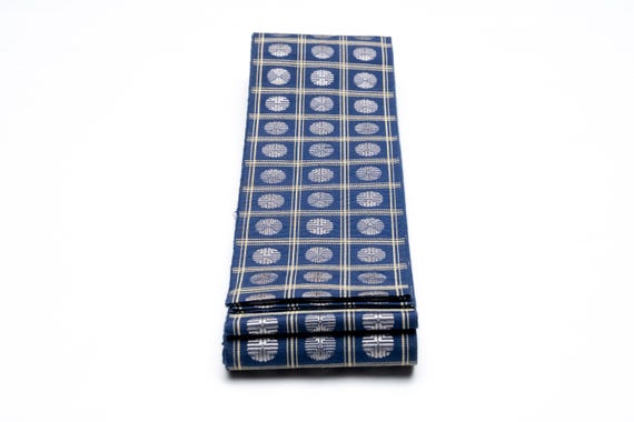 DEAR VANILLA Authentic Japanese Men's Kimono Kaku Obi Vintage Samurai Obi Sash Belt Made in Japan Genuine Original MOB-0244