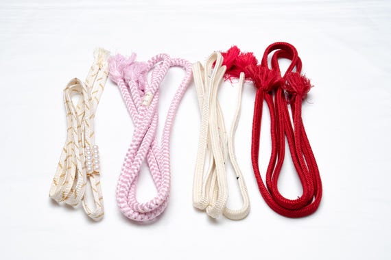 DEAR VANILLA Japanese Kimono Obijime Cord Set For Women's Kimono Silk Obi Belt Fastener Accessory Rope Made in Japan Genuine OC-0222