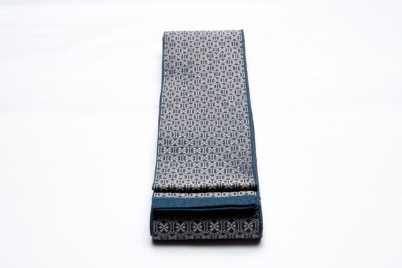 DEAR VANILLA Authentic Japanese Men's Kimono Kaku Obi Vintage Samurai Obi Sash Belt Made in Japan Genuine Original MOB-0352