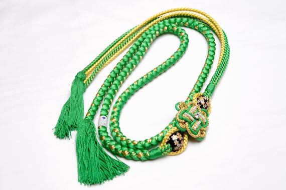 DEAR VANILLA Japanese Ornament Obijime Cord for Furisode Kimono Silk Obi Belt Fastener Accessory Rope Made in Japan OCF-0103