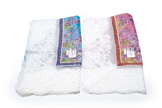 DEAR VANILLA Japanese Kimono Handkerchief Set for Women Japan Authentic Vintage HK-0064