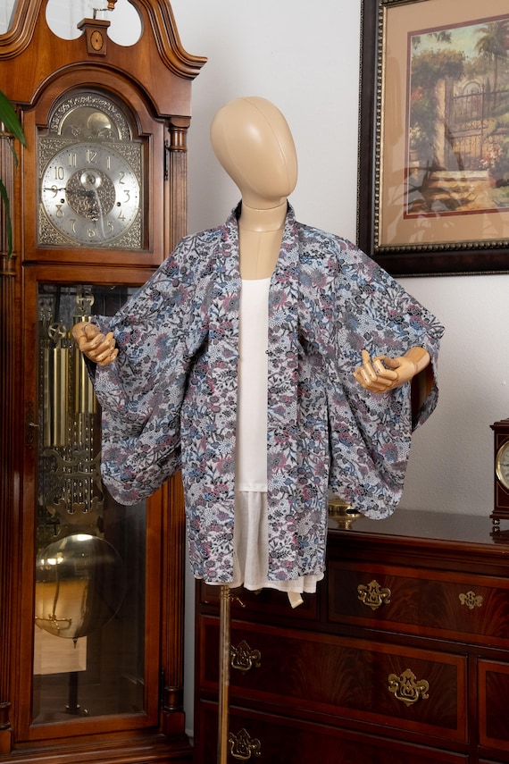 DEAR VANILLA Authentic Japanese Haori for Women Traditional Kimono Jacket Vintage Made in Japan HA-0422