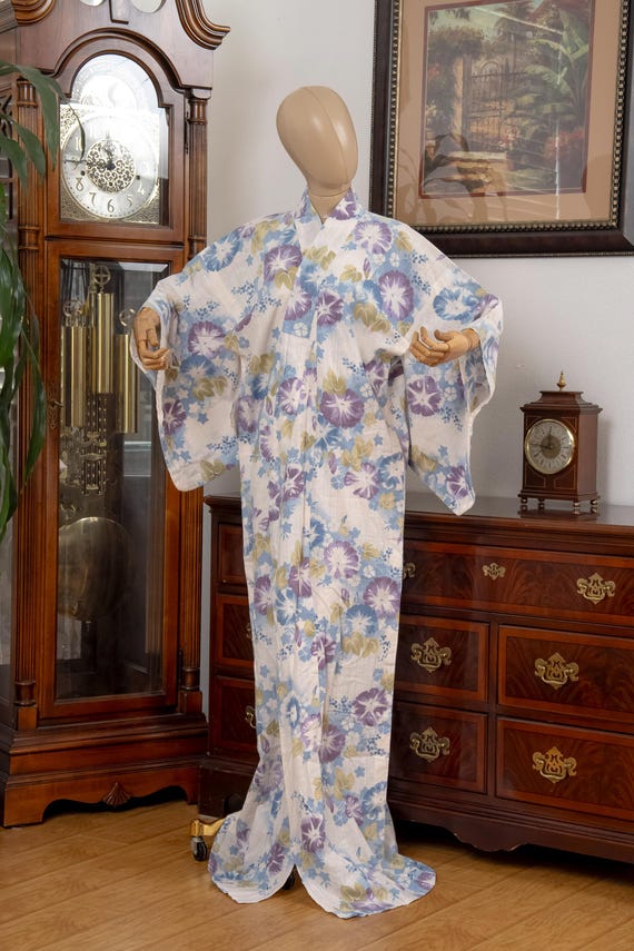 DEAR VANILLA Traditional Japanese Yukata Kimono for Women Summer Matsuri Cotton Robe Dress YKT-0043