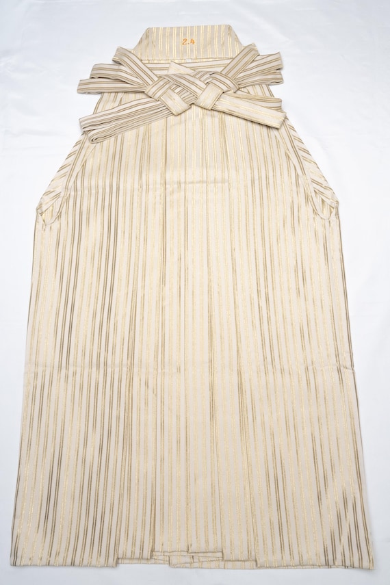 DEAR VANILLA Authentic Vintage Japanese Andon Hakama 93cm Men's Kimono Pants/Skirt Made in Japan HKM-0149