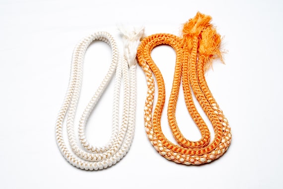 DEAR VANILLA Japanese Kimono Obijime Cord Set For Furisode Kimono Silk Obi Belt Fastener Accessory Rope Made in Japan Genuine OC-0252